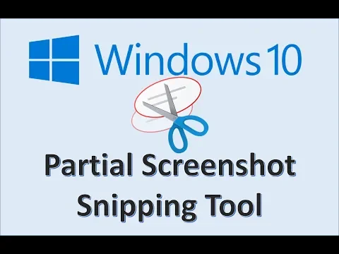Windows 10 - Snipping Tool - How to Use Screen Snip to Take Screenshot - Shortcut Key Tutorial in MS