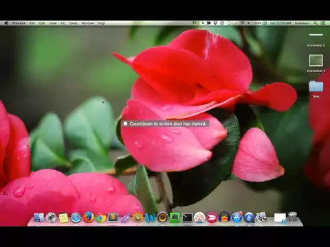 Way to take a screenshot on Mac OS Maverick