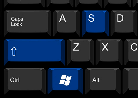 Windows Key + Shift + S