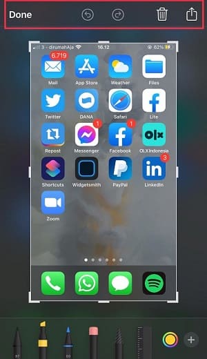 screenshot editor iphone 12