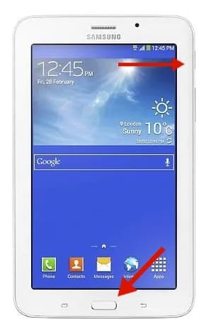 Take a Screenshot On the Samsung Galaxy Tab tablet